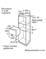 مایکروویو توکار HMT85GL53 - تصویر 3