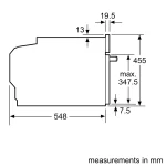 فر مایکروویو کامپکت توکار بوش مدل CMG7241B1 - تصویر 7
